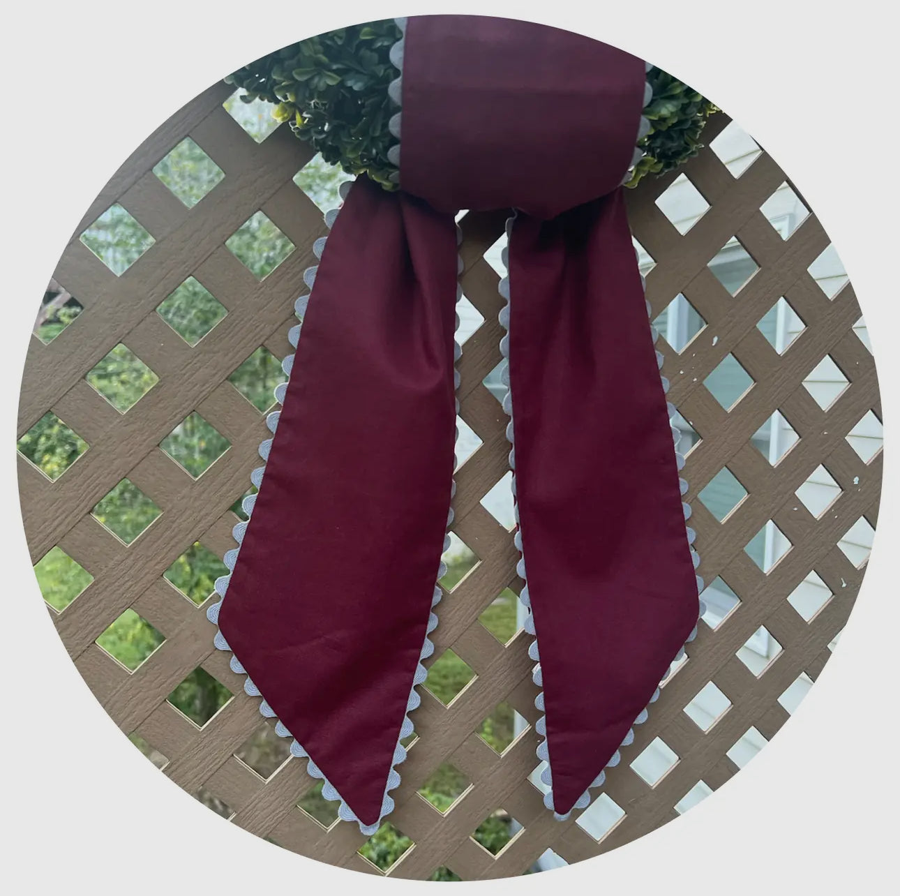 Linen Sash/Bordeaux 54”