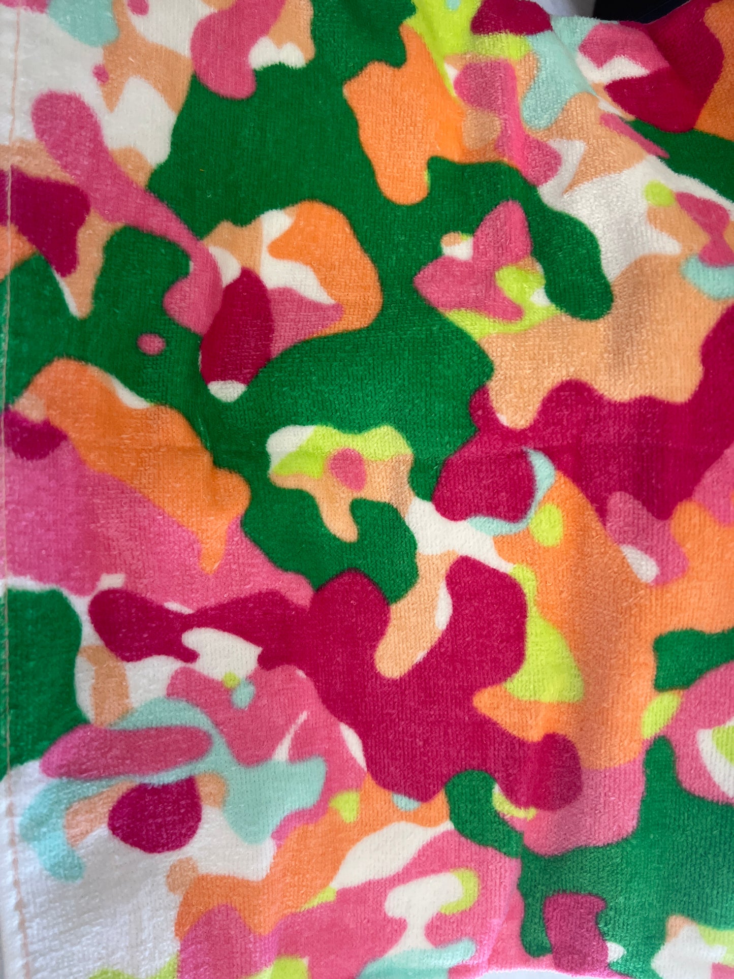 Green & Pink Beach Towel