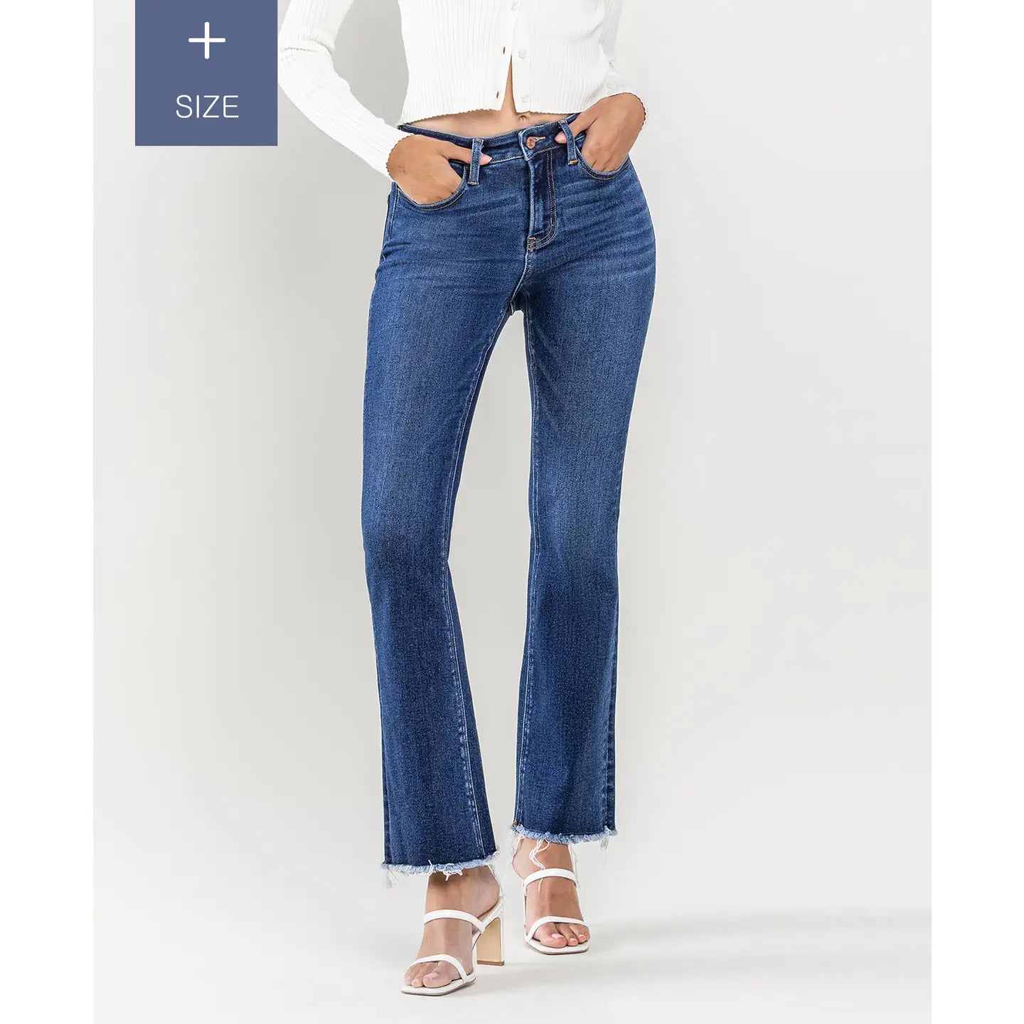 Plus Size High Rise Bootcut Jeans