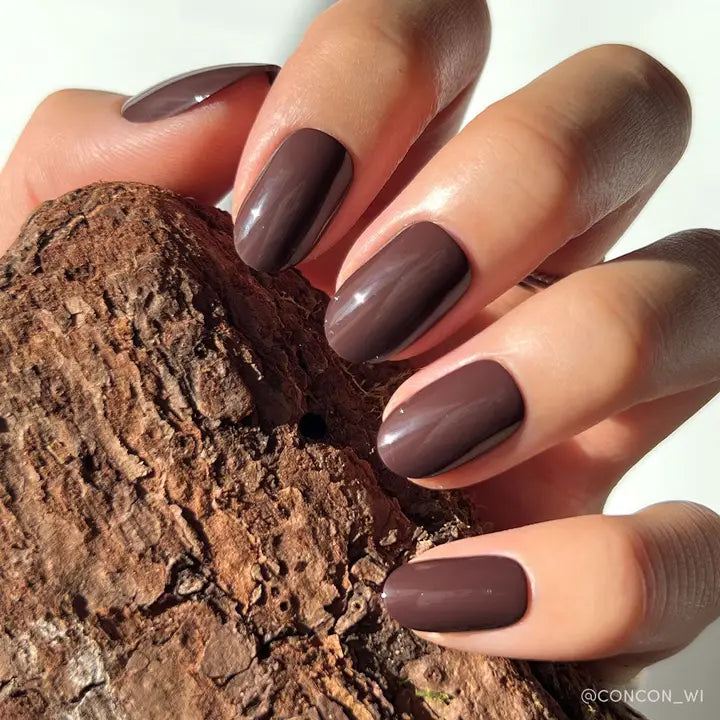 Dark Brown Press On Nails
