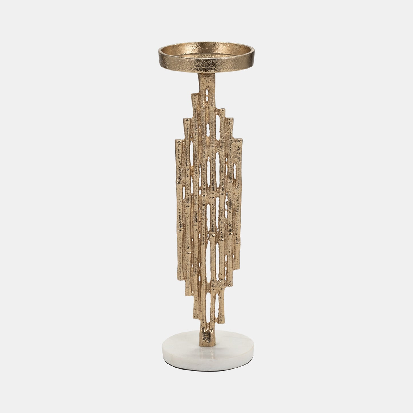Gold Contemporary Candle Holder