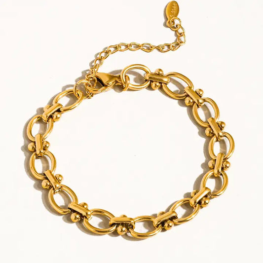 18k Gold Chain Bracelet