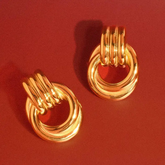18k Gold Classic Hoop Earrings