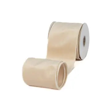 Linen Velvet Ribbon 4" x 10 yd