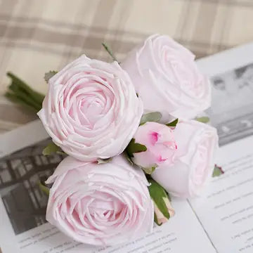 Real Touch Rose Bundle Pale Pink
