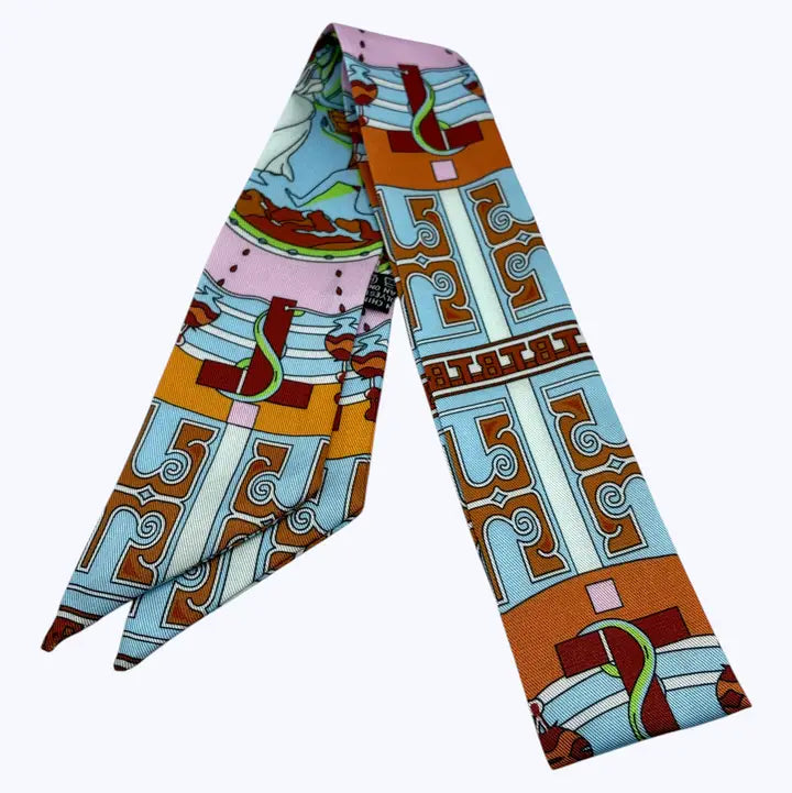 Twilly Blue & Orange Scarf
