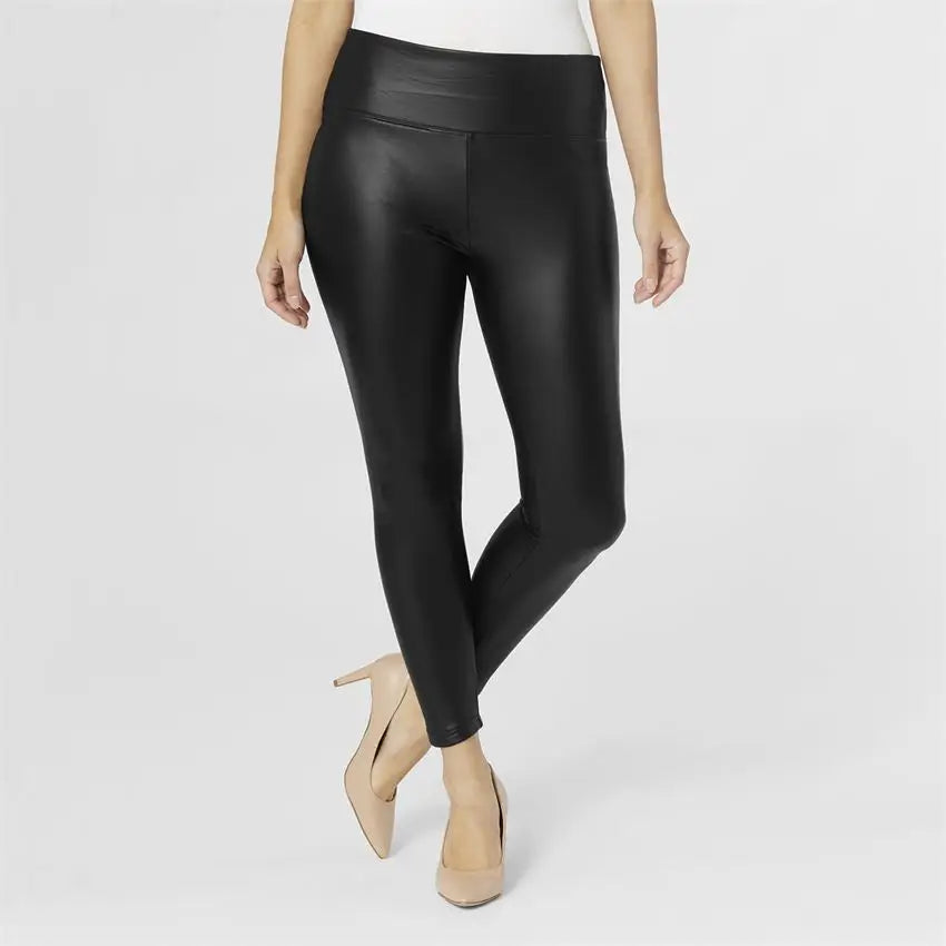 Black Faux Leather Leggings