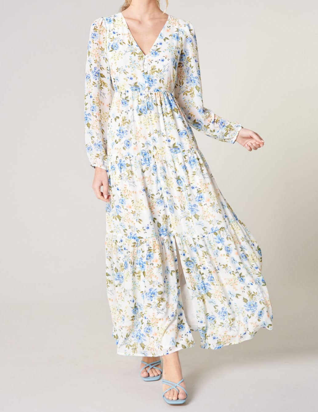 Floral Maxi Tiered Dress