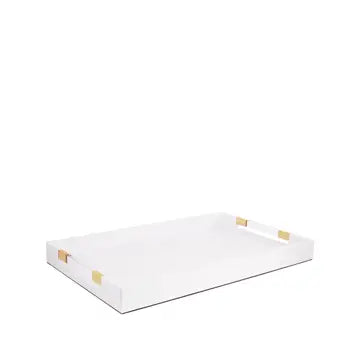 White Textured Serving Tray