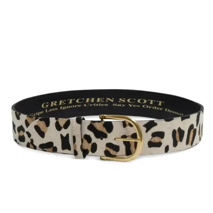 2" Leopard Print Belt