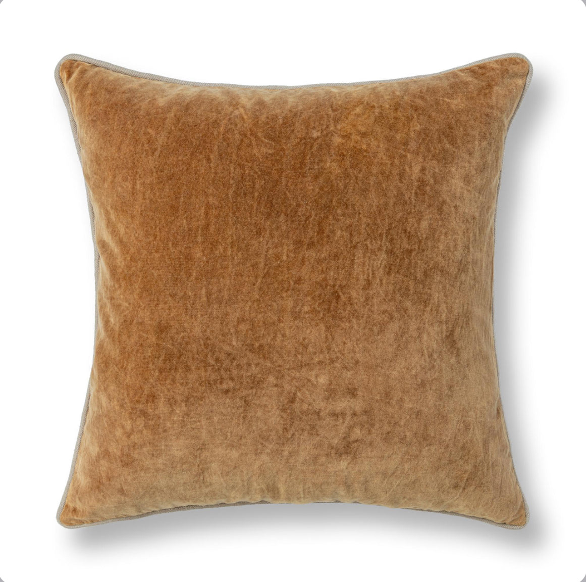 Velvet Pillows Tumeric 22x22
