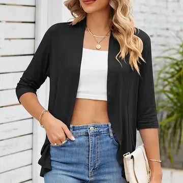 Quarter Sleeve Cardigan