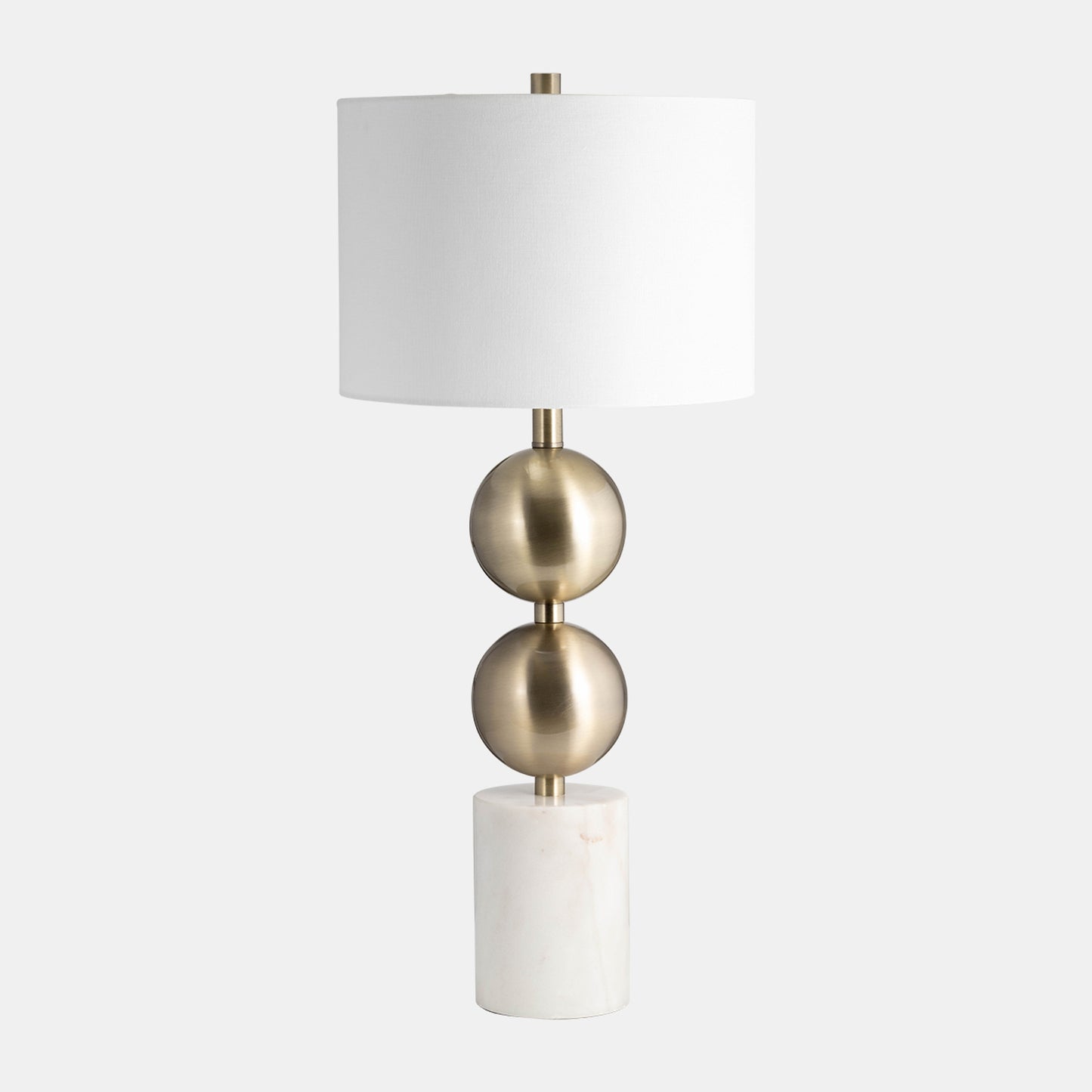 Gold Stacked Orb Lamp 30"