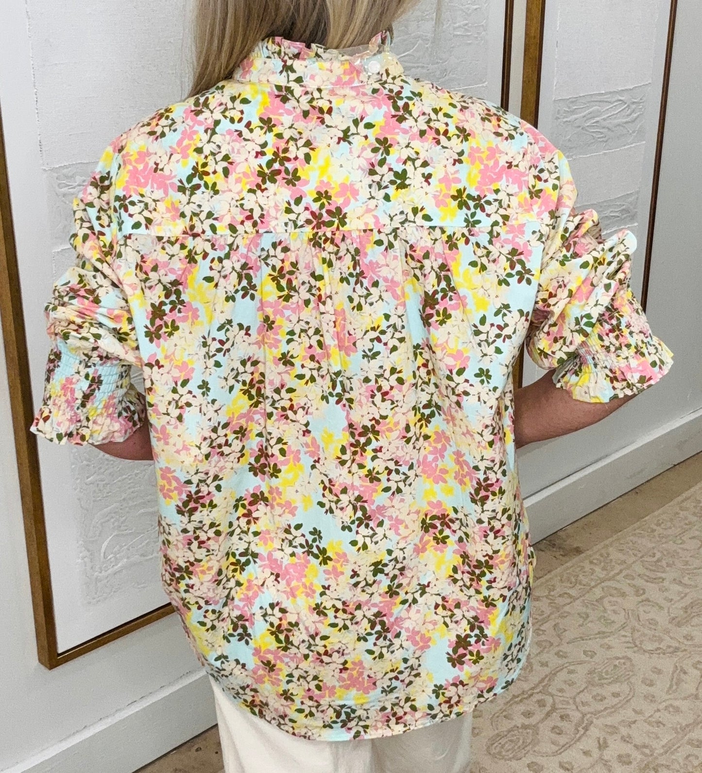 Pink Floral Top