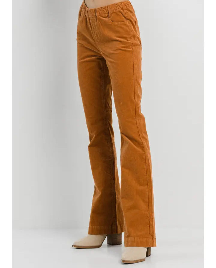 Caramel Stretchy Corduroy Pants