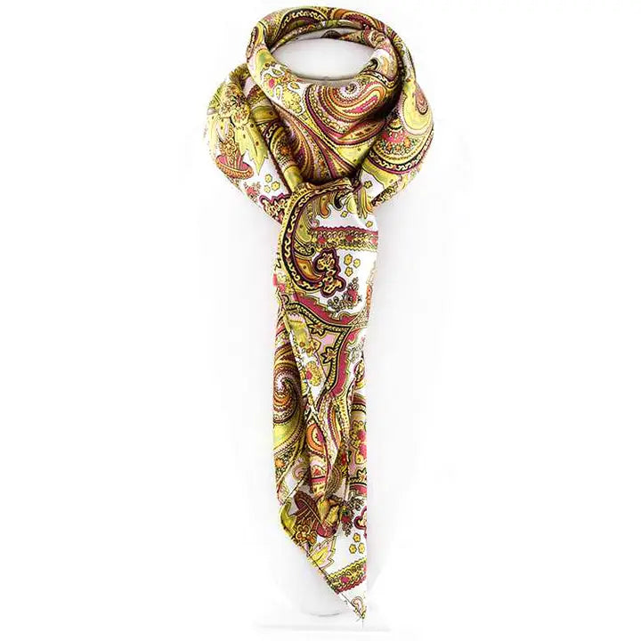 Paisley 100% Silk Scarf