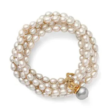 Catherine Canino Silver Gray Sally / Freshwater Pearls
