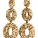 Gold Statement Clip-On Earrings