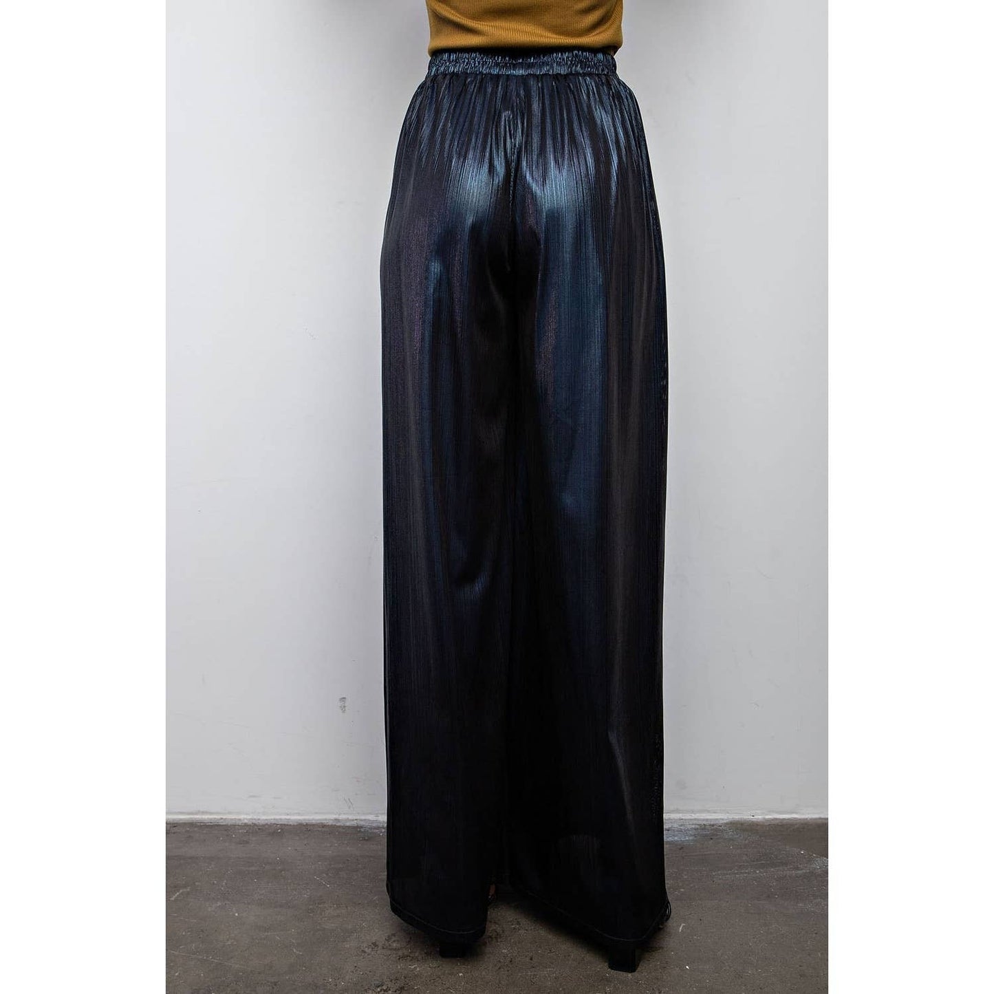 Navy Lurex Pants