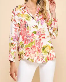 Tropical Multi Colored Top