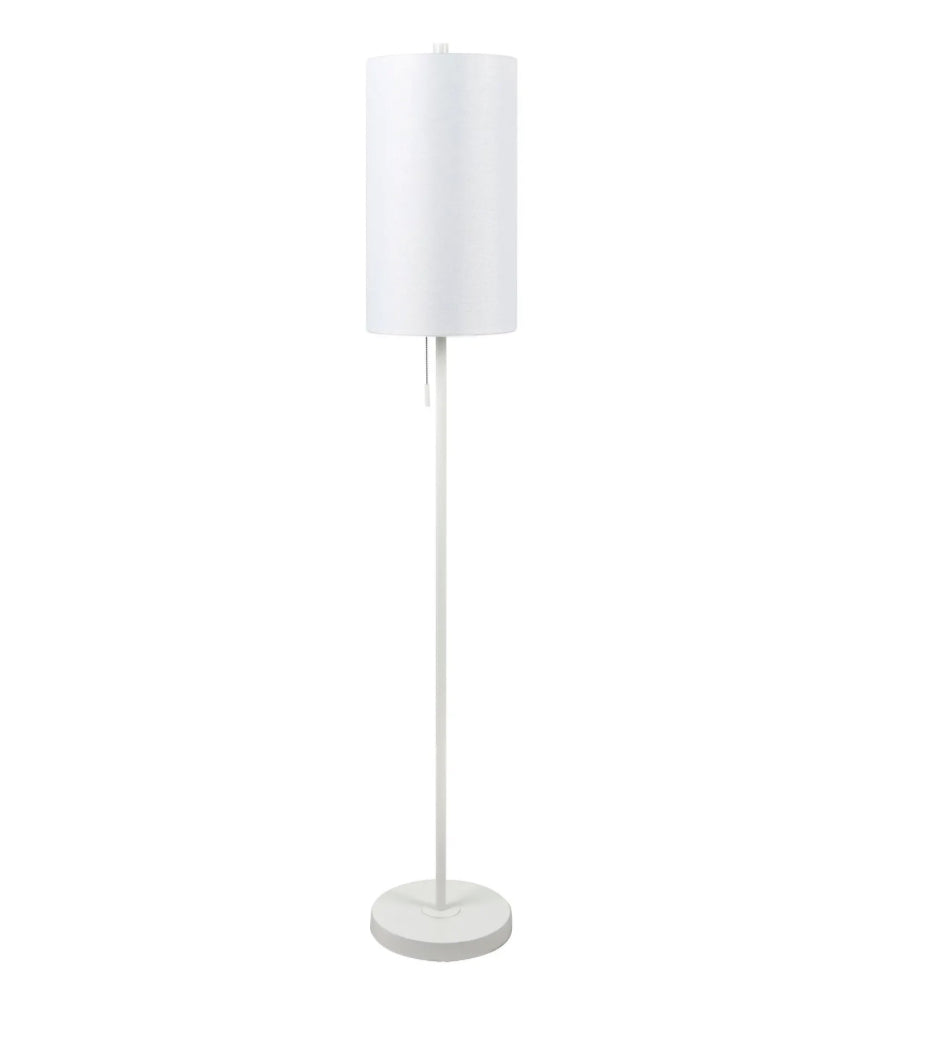 White Floor Lamp 62”H
