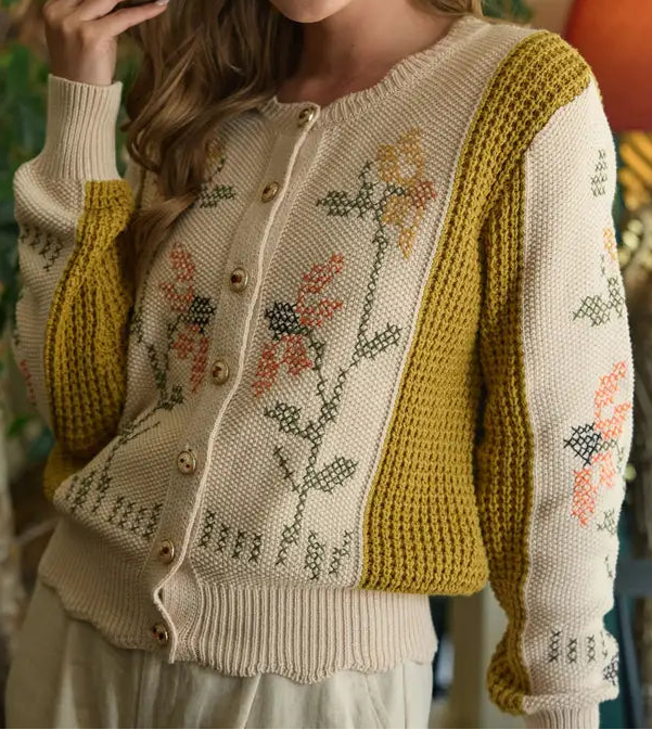 Spring Knit Cardigan / One Size
