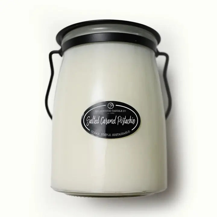 Milkhouse Candle Salted Caramel Pistachio 22oz.