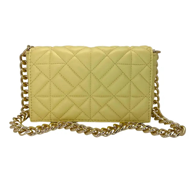 Quilted Yellow Purse