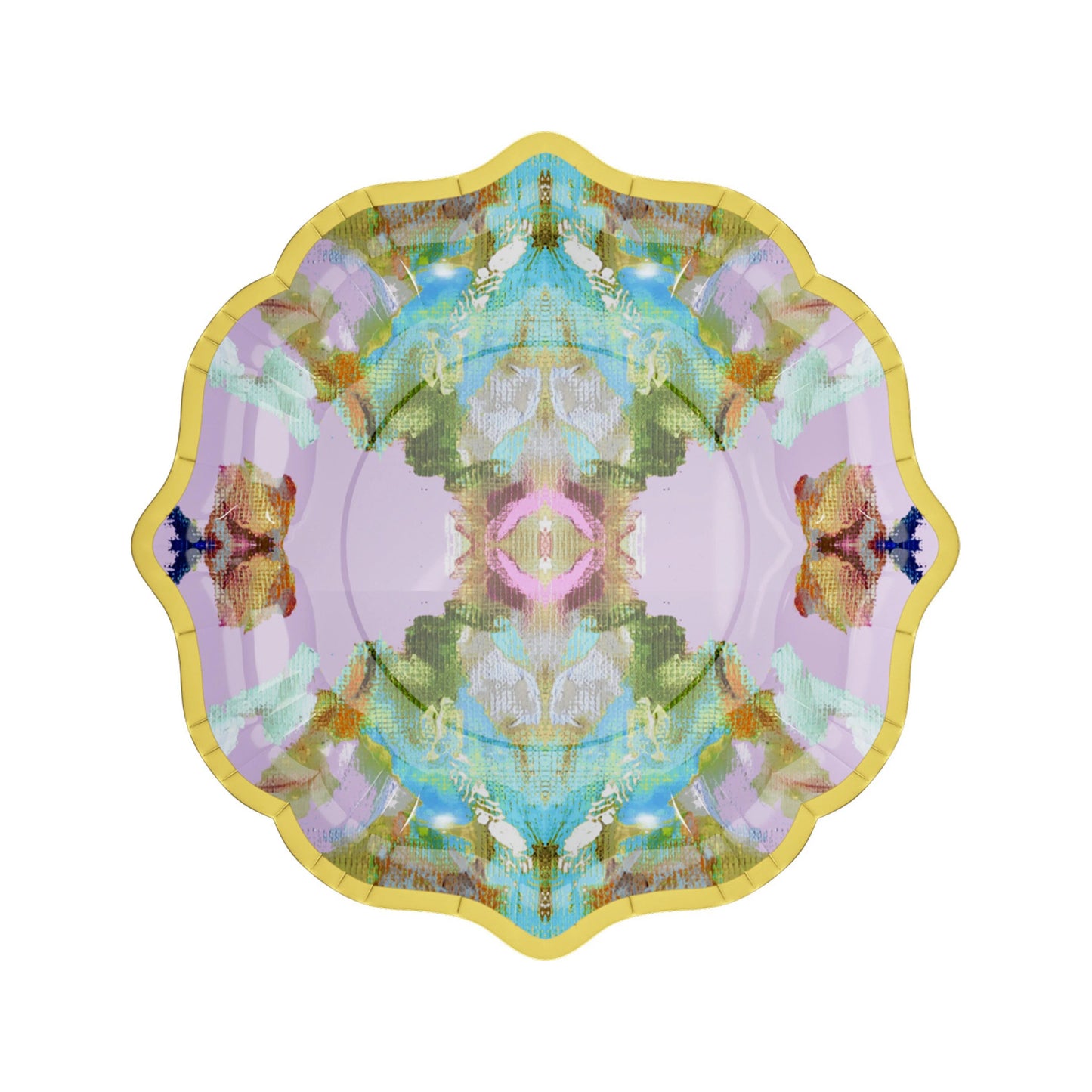 Stained Glass Lavender Cocktail Plates