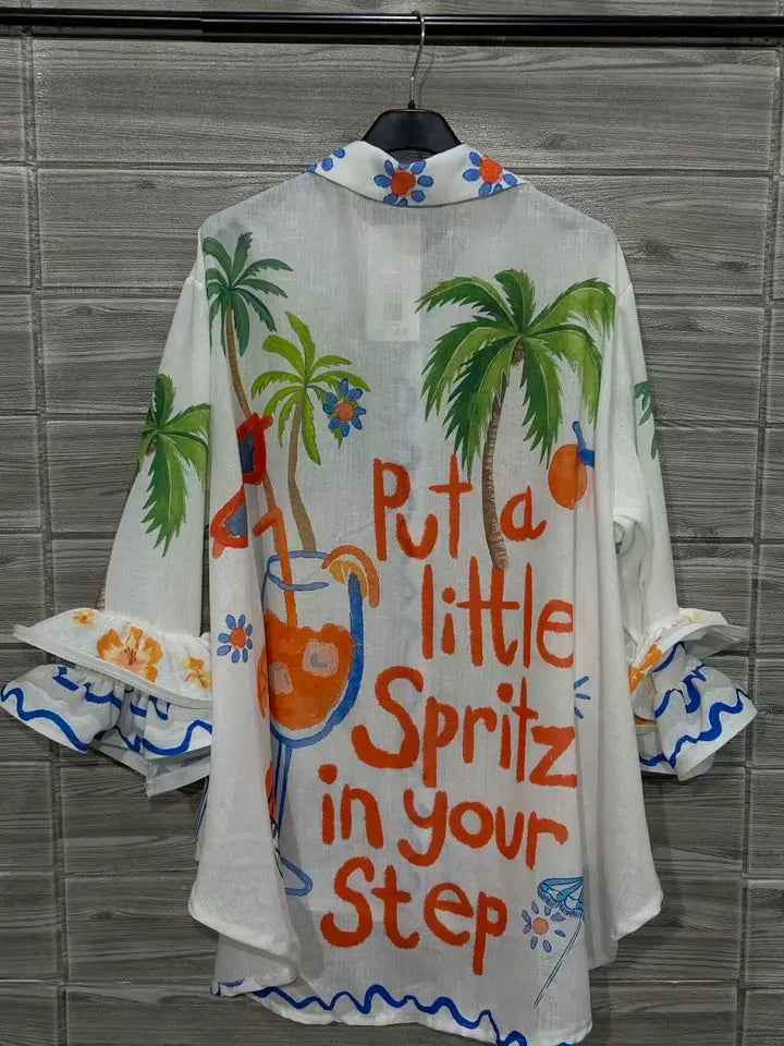 White "Spritz" Top