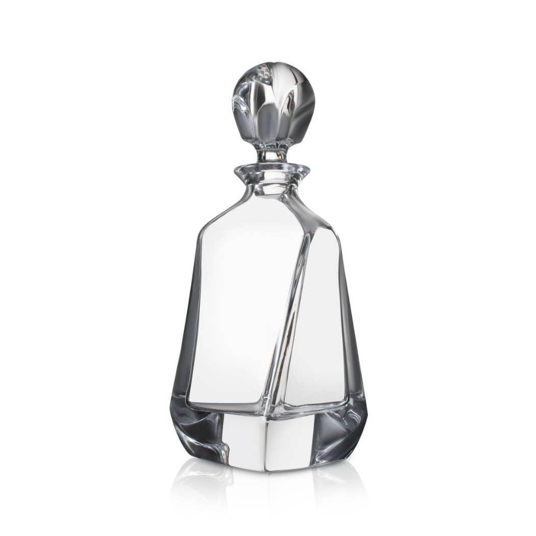 Twisted Crystal Whiskey Decanter