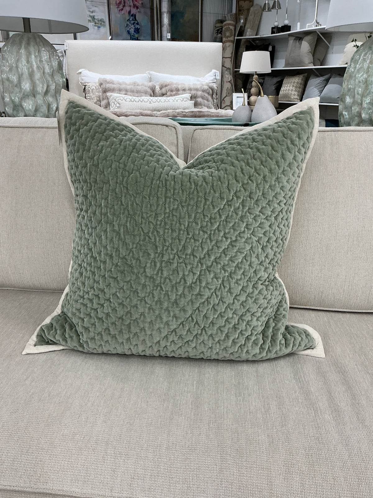 Sage Green Euro Sham 26"