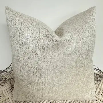 Cream Gold Crushed Pillow 22"