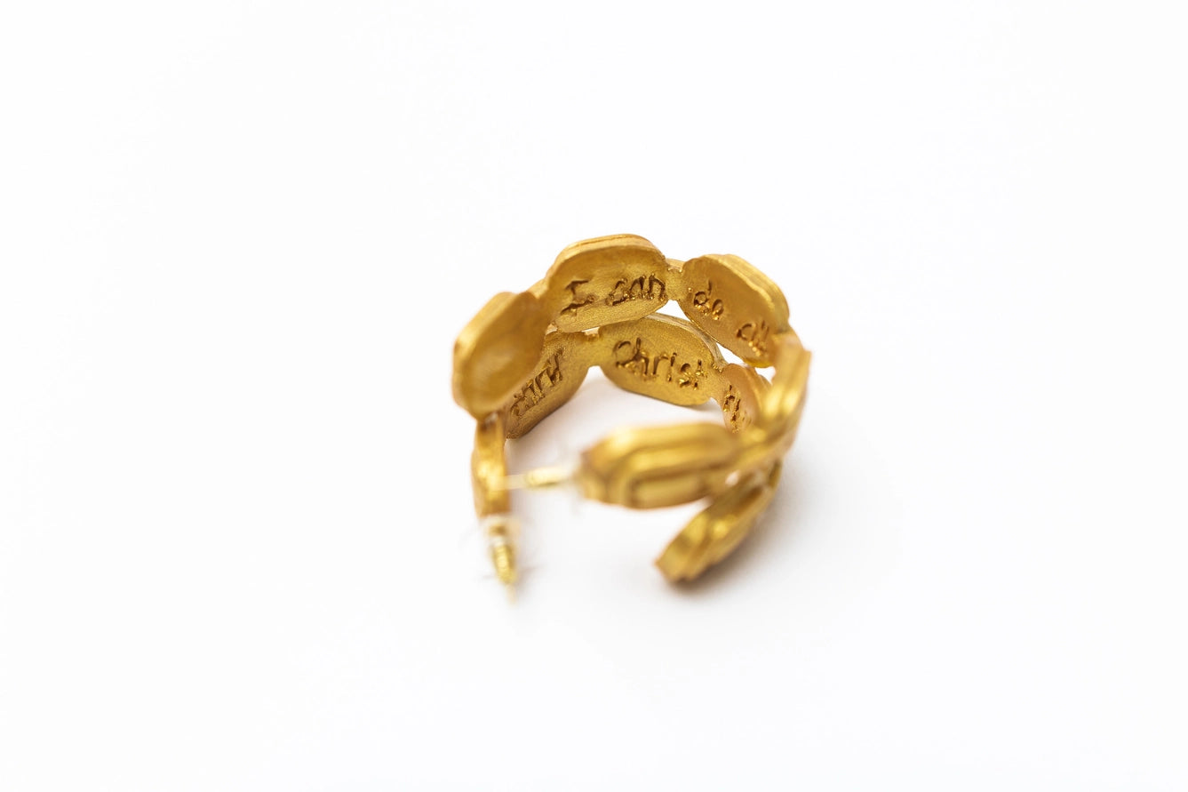 Chain Breaker Hoop Earrings