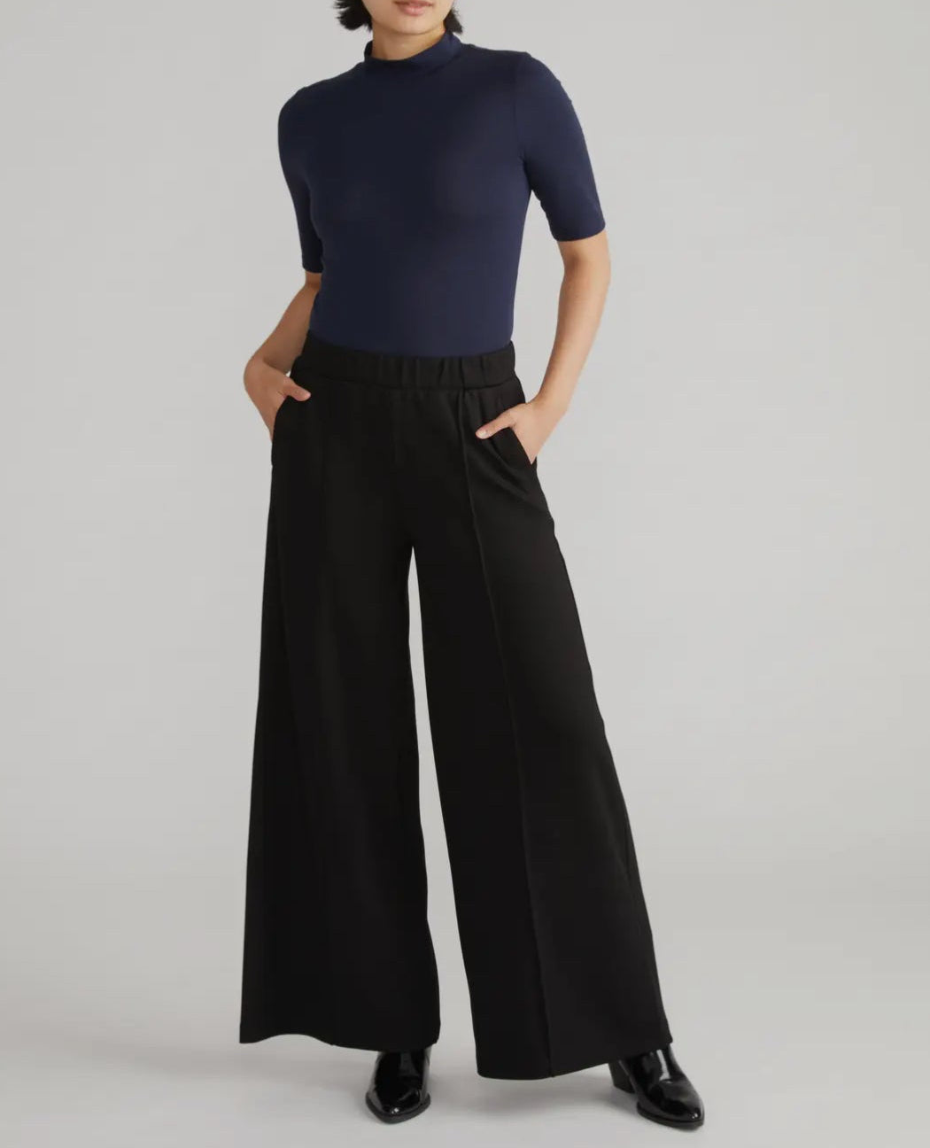 Pam Pintuck Wide Leg Pant