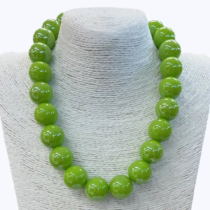 Acrylic Beaded Short Necklace