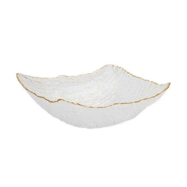 Small Square Glass Salad Bowl