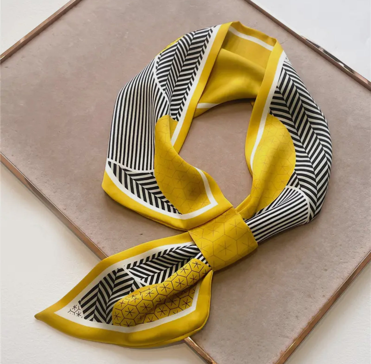 Black & Gold Loop Scarf