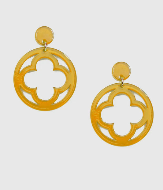 Clover Earrings/Honey
