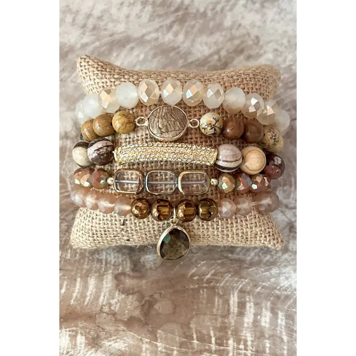 Beaded Stretch Bracelet Set