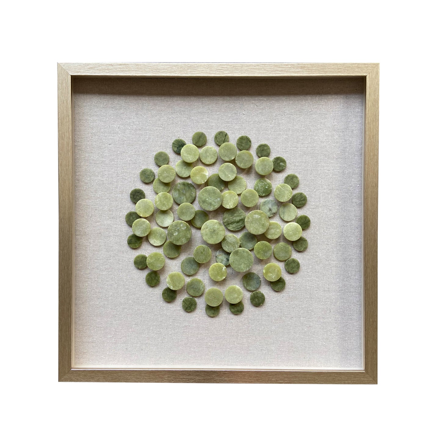 Natural Green Stone Shadow Box 20"x20"