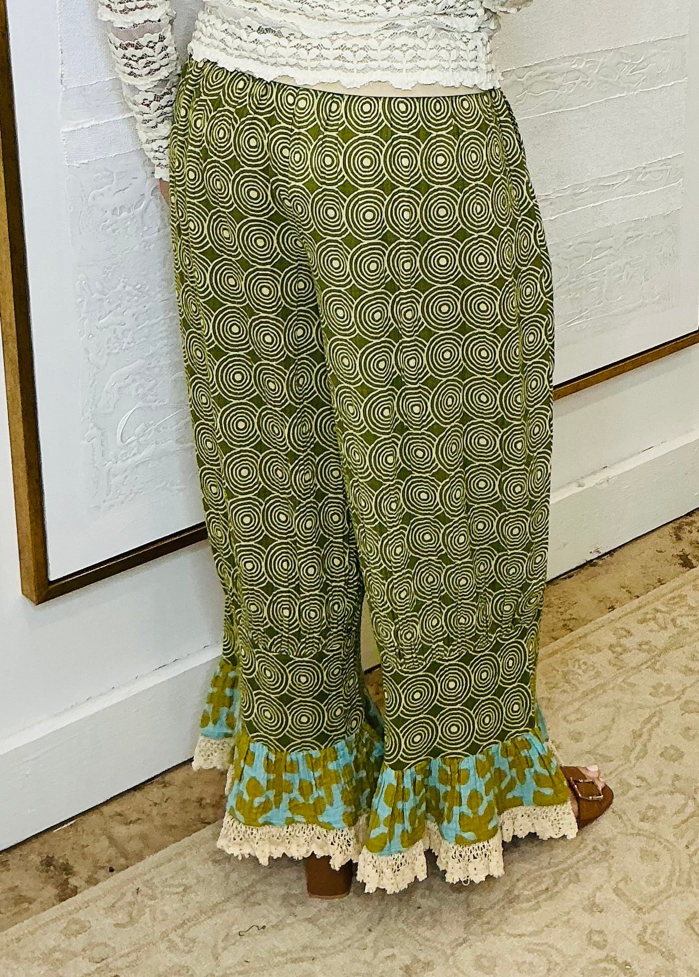 Ruffle Palazzo Pant