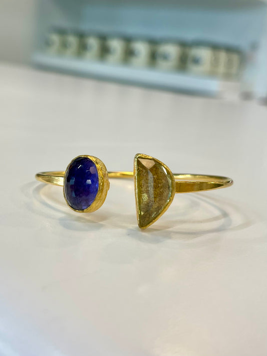 14k Gold Bracelet w/ Precious Stones