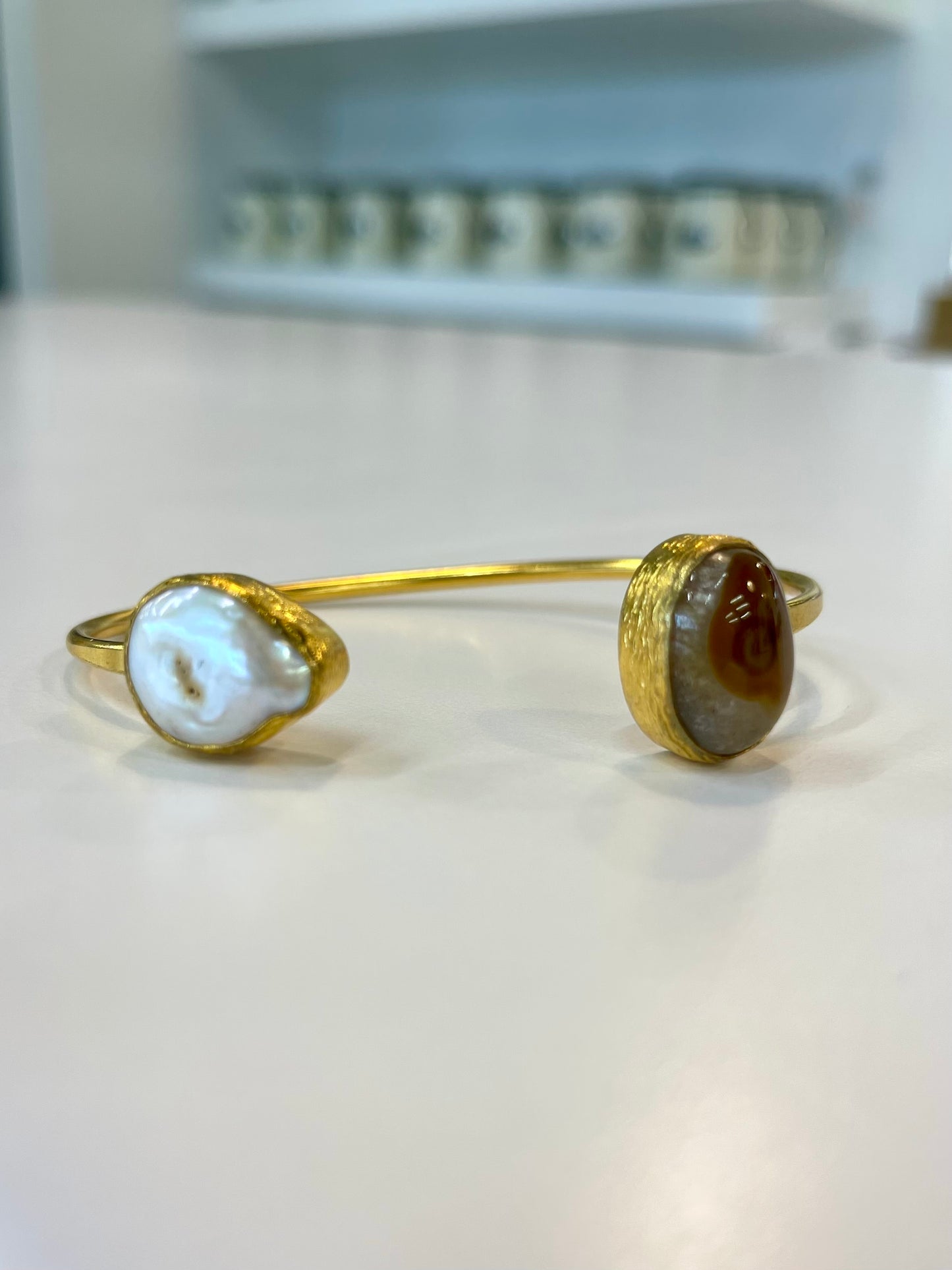 14k Gold Bracelet w/ Precious Stones