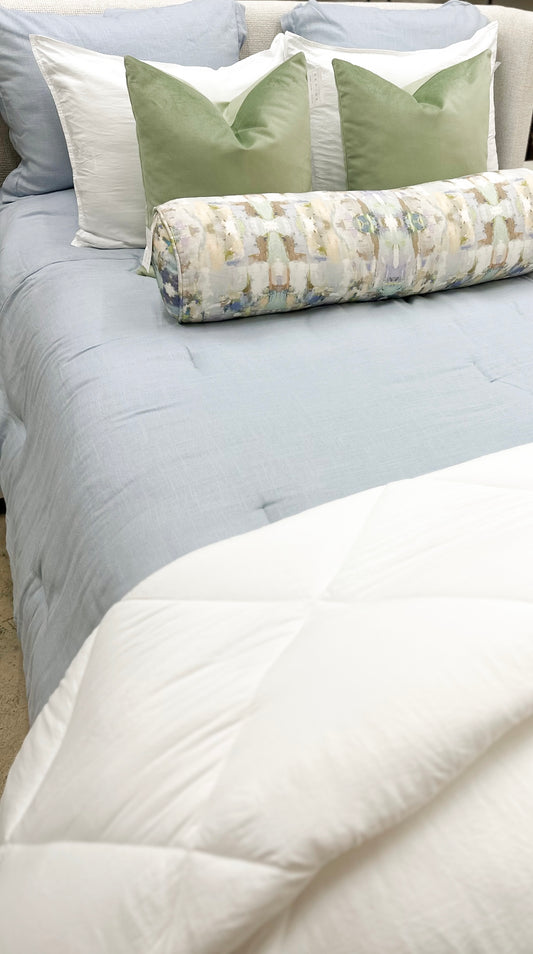 Washed Linen Comforter Set