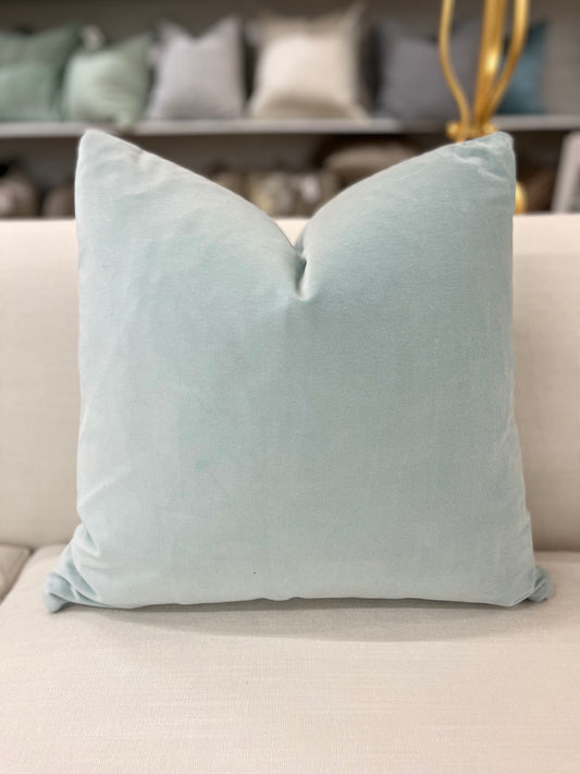 Seafoam Velvet Pillow 20"