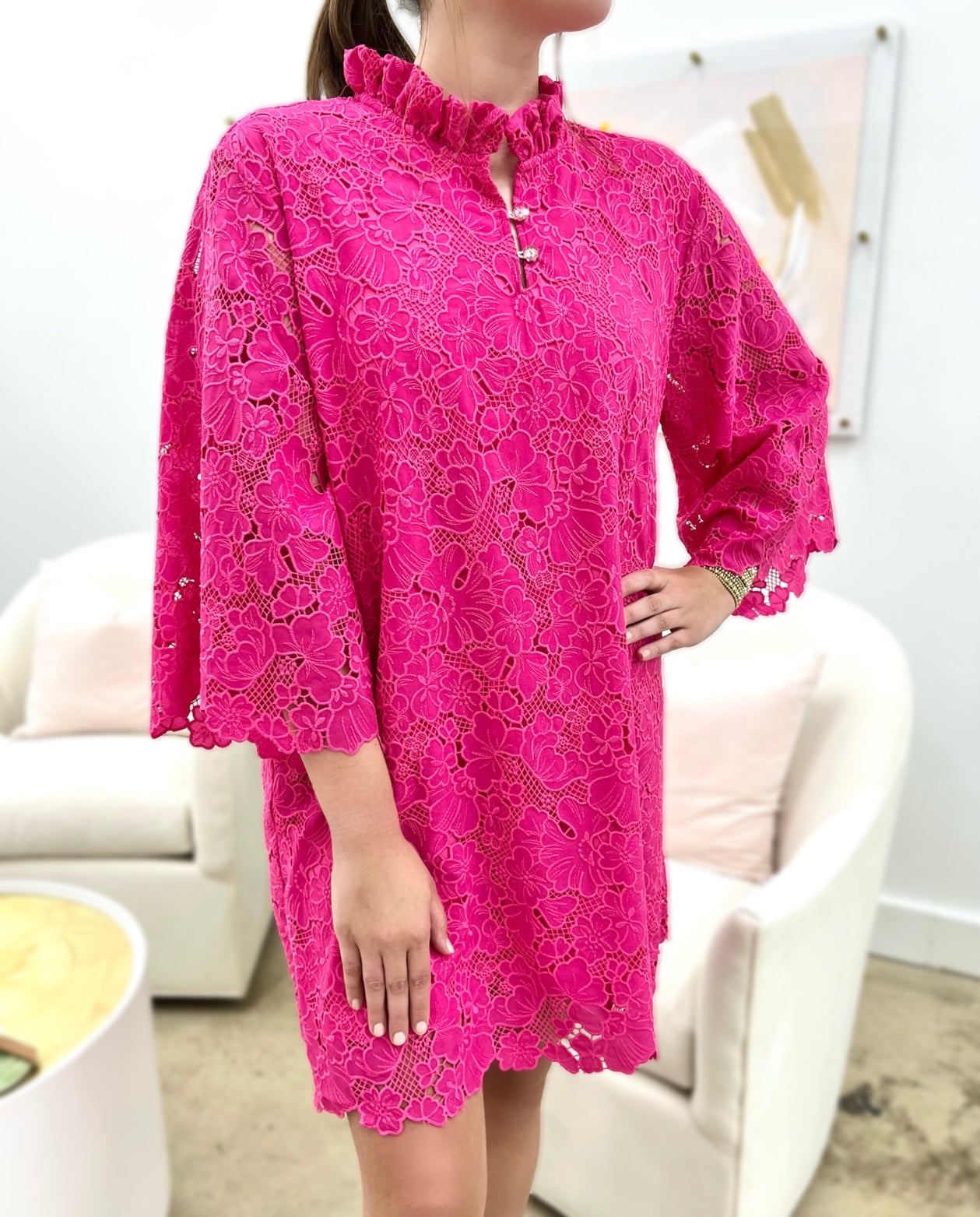 Pink Azalea Lace Dress Pink Azalea Lace Dress