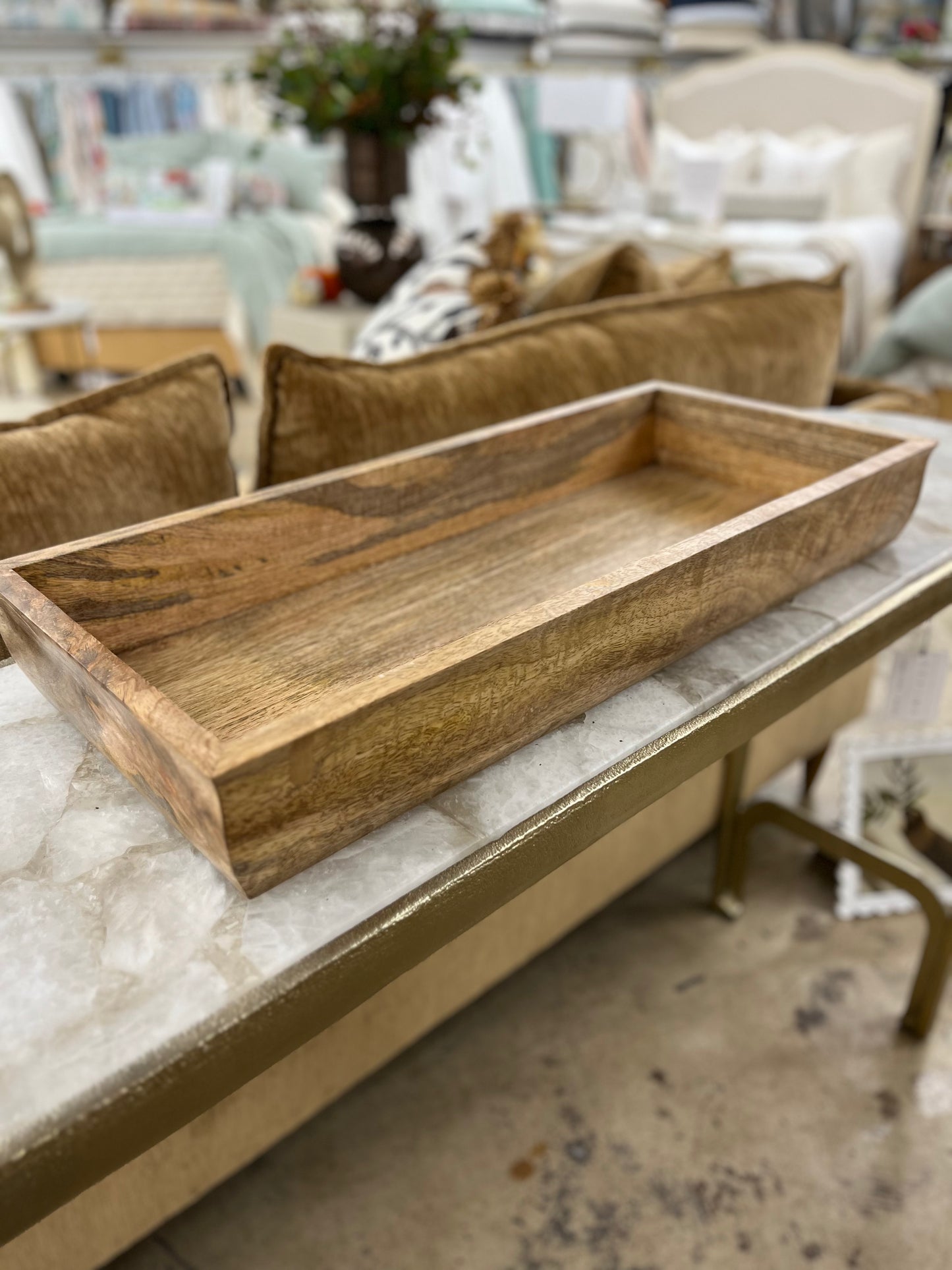 Wooden Rectangular Tray