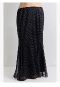 Plus Polka Dot Maxi Skirt