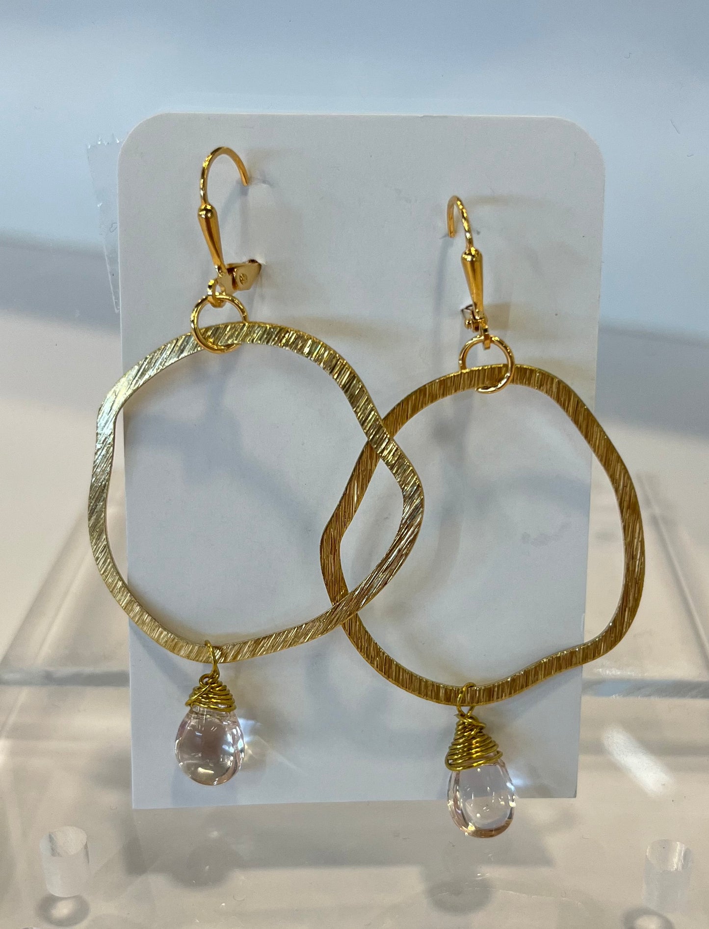 Blush Teardrop Earrings